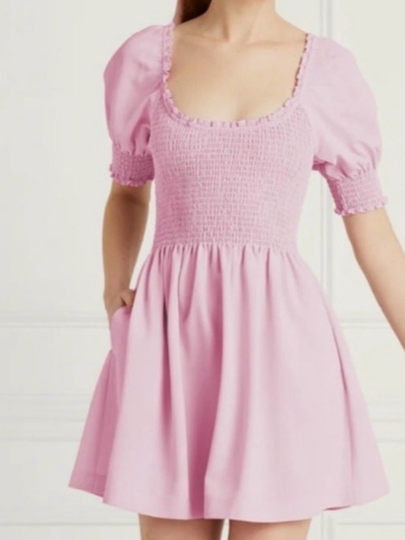 Rare Hill House Ballerina Pink Smocked Naia Nap Dress Nwt